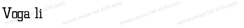 Voga light字体转换